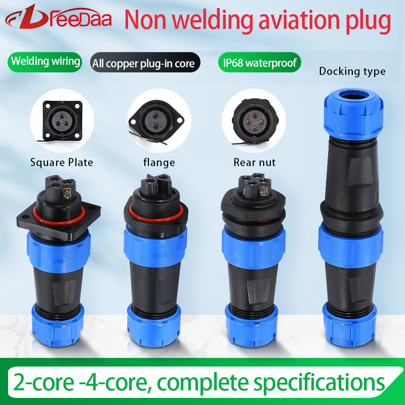Enchufe de aviación de conector impermeable