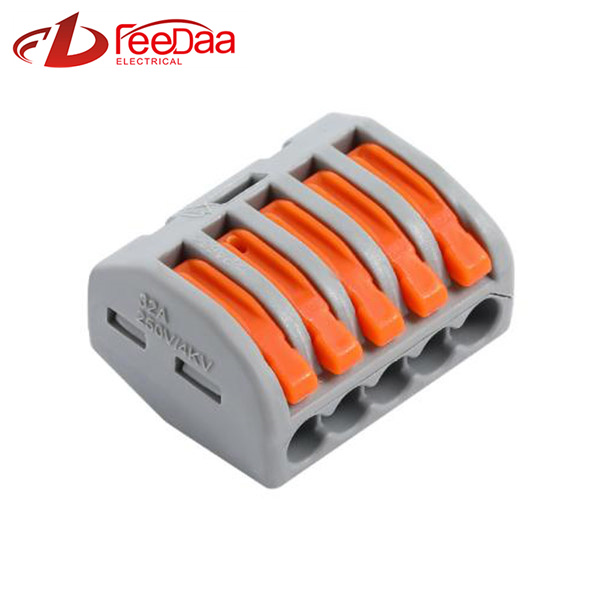 Conector de cable rápido serie WAGO 222 | 1 en 4 salidas PCT-215