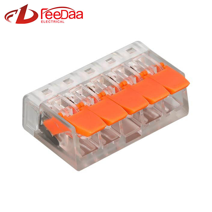 Conector de cable rápido serie WAGO 221 | 1 entrada 4 salidas PCT-415